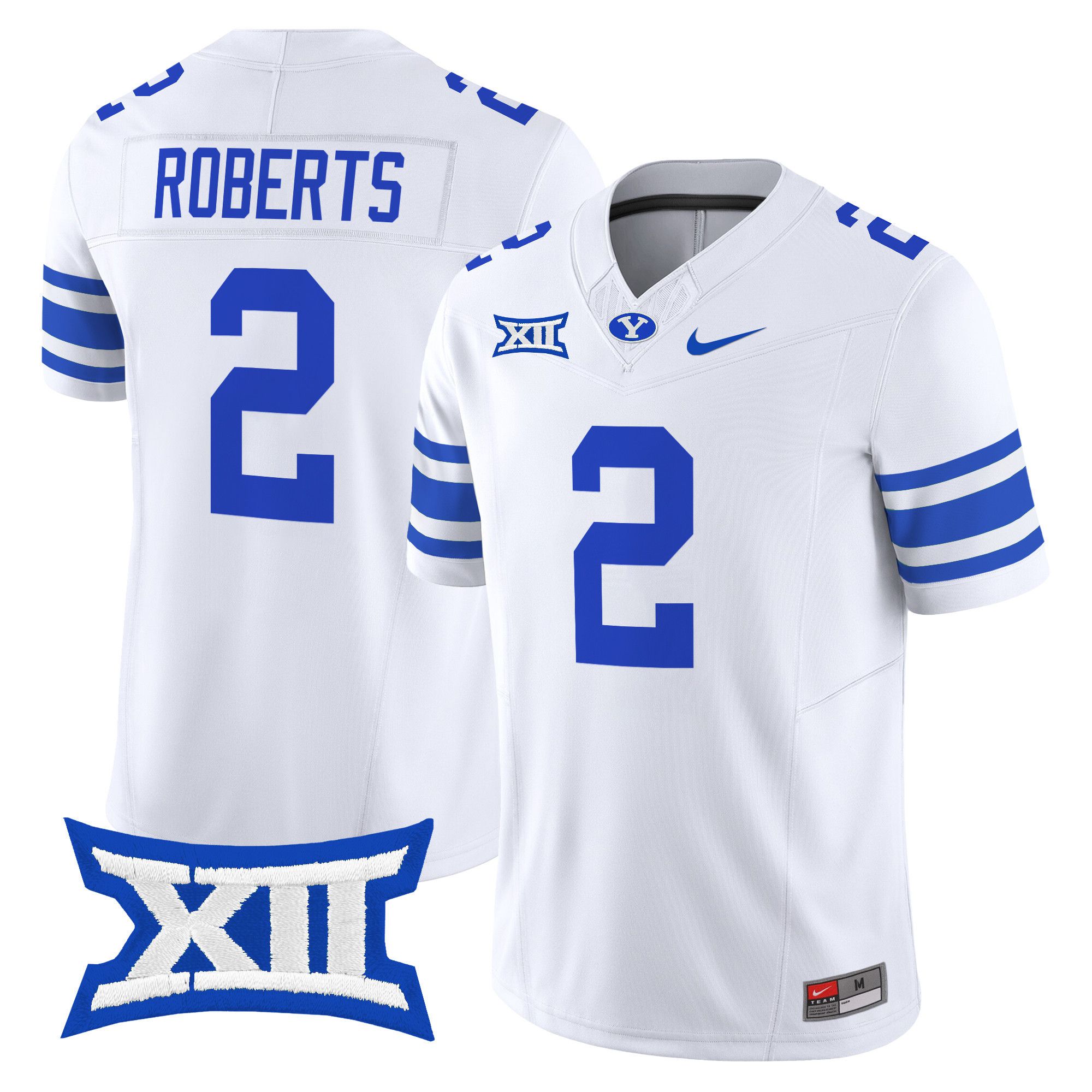 Men BYU Cougars #2 Roberts White Nike 2024 Vapor Limited NCAA Jersey